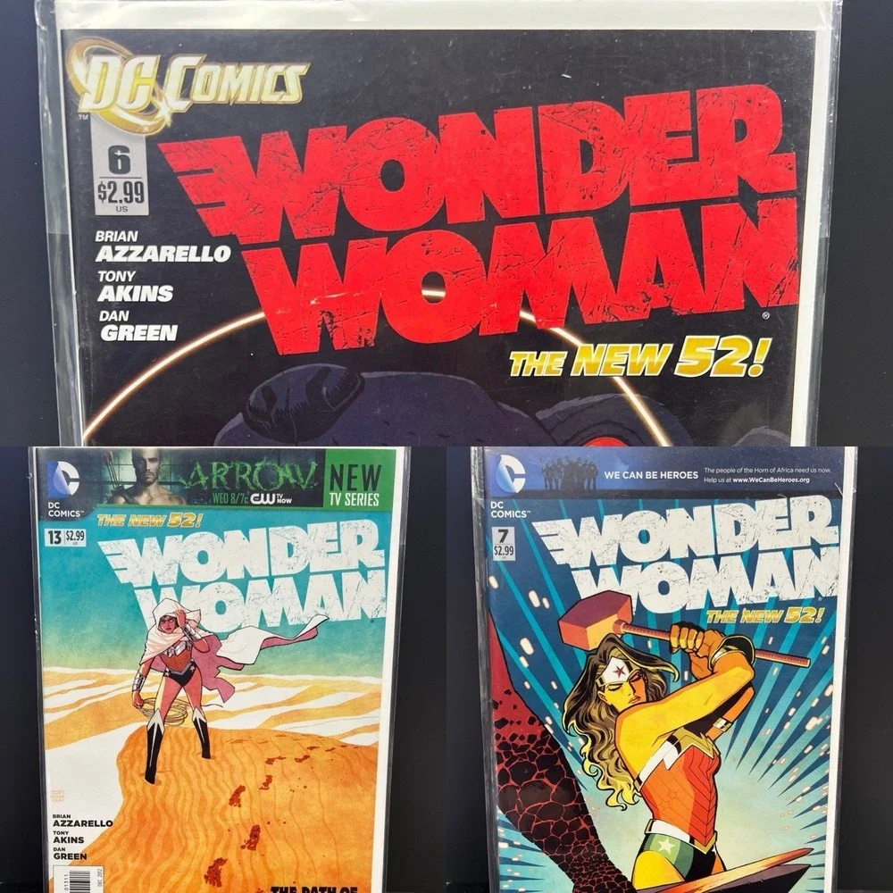 Lot Of 3 WONDER WOMAN The‎ New 52! DC Comics #6 #7 #13 2012